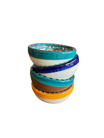 Gazania Tapas Bowl Micro - Brun/tyrkis/sort
