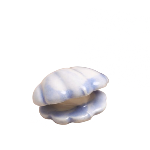 Tiny Matchbox Ceramic Token - Pearl Oyster