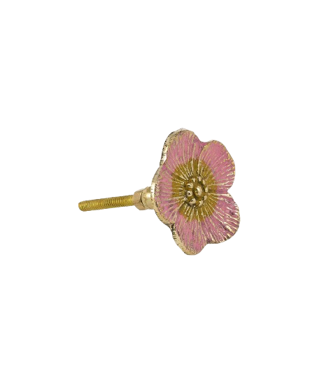 Faye Flower Knob Pink
