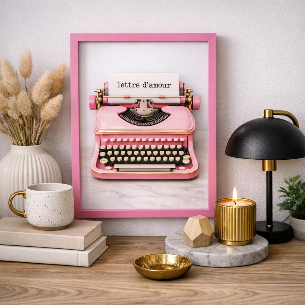 Love Frames Glasbillede - "Lettre d'amour"