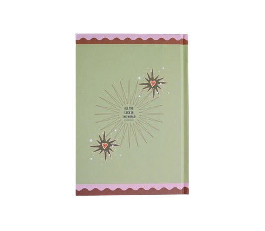 Notebook Green Flowers and Heart
