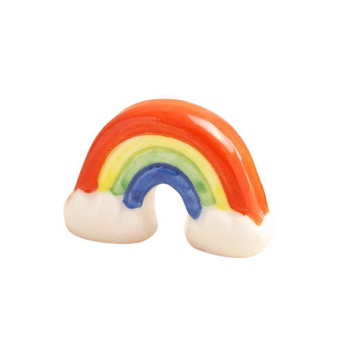 Tiny Matchbox Ceramic Token - Rainbow