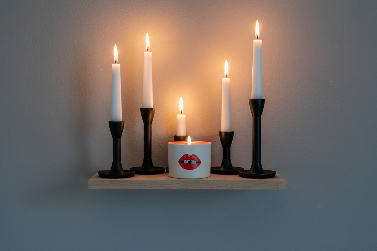 Fyrfadsstage "Lips"