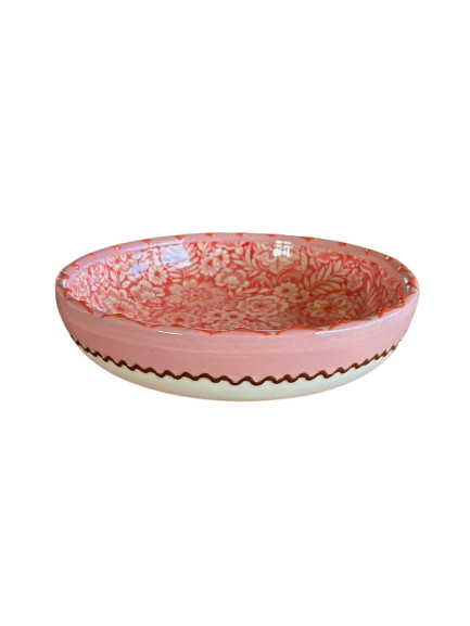 Florencia Low Bowl - Rød/rosa