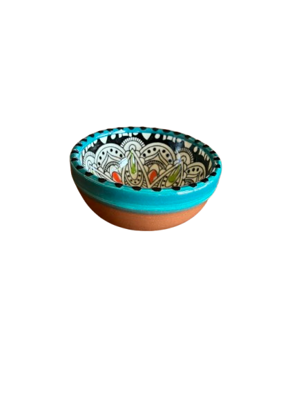 Gazania Tapas Bowl Micro - Brun/tyrkis/sort