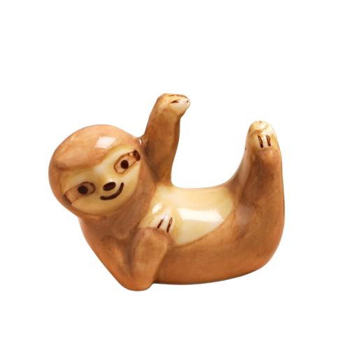 Tiny Matchbox Ceramic Token - Sloth
