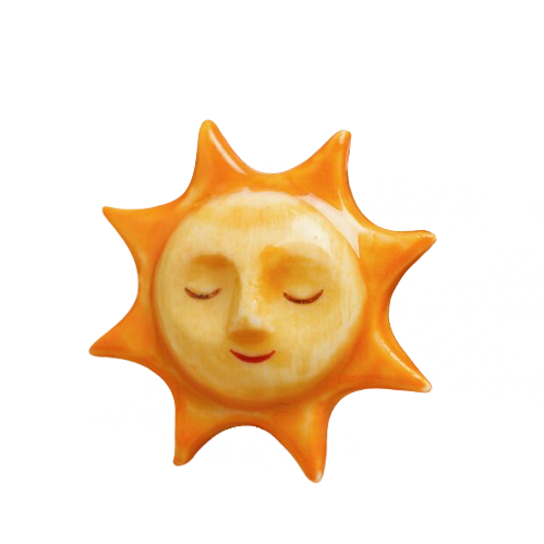 Tiny Matchbox Ceramic Token - Sunshine