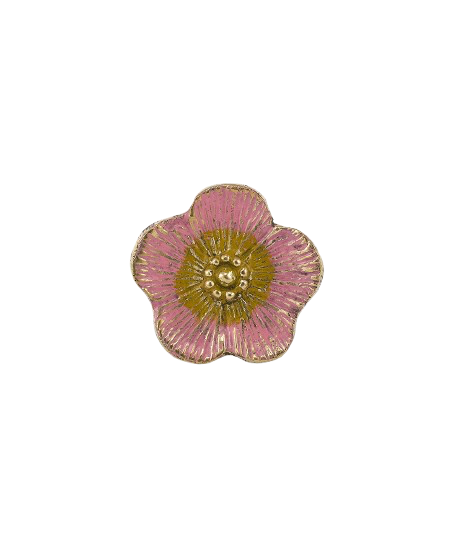 Faye Flower Knob Pink