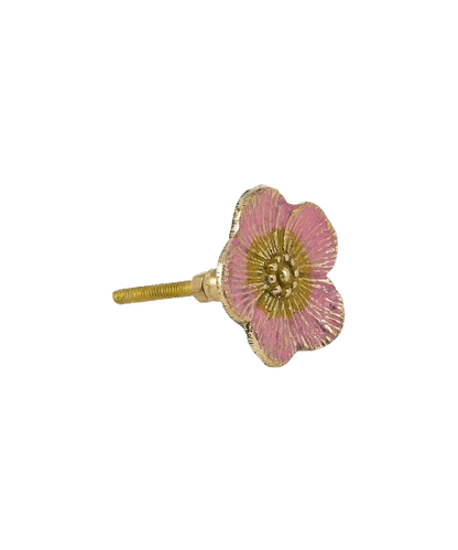 Faye Flower Knob Pink