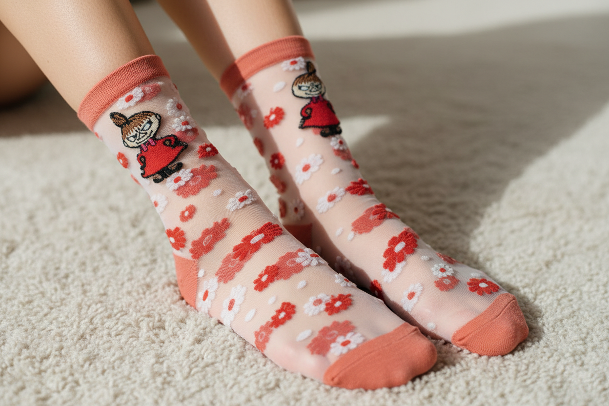Moomin Little My Sheer Socks