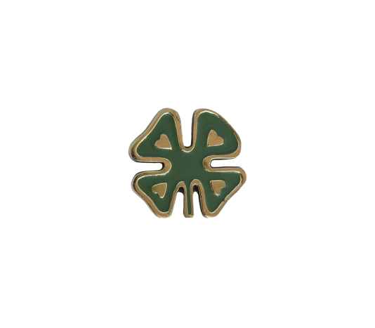 Doorknob Brass Lucky Clover