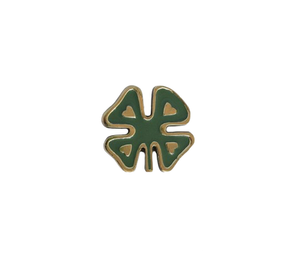Doorknob Brass Lucky Clover