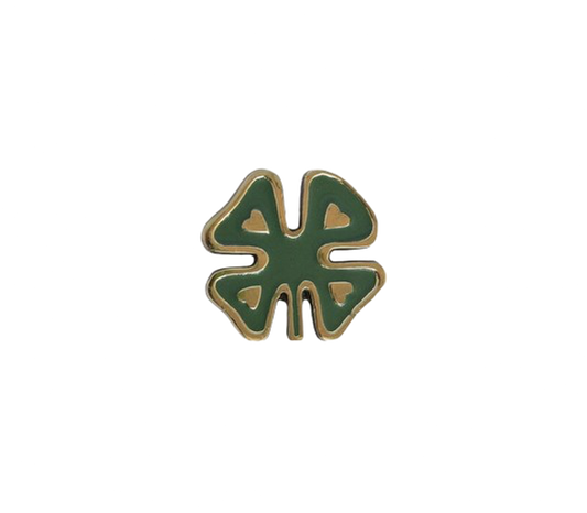 Doorknob Brass Lucky Clover