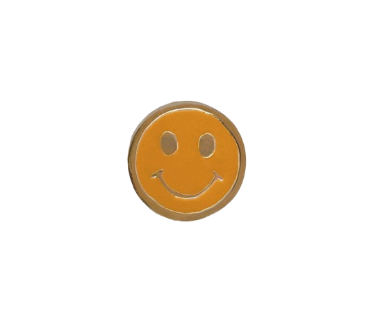 Doorknob Brass Smiley - Orange