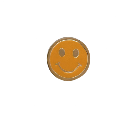 Doorknob Brass Smiley - Orange