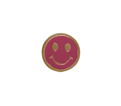 Doorknob Brass Smiley - Pink