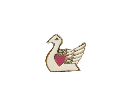 Doorknob Brass Swan