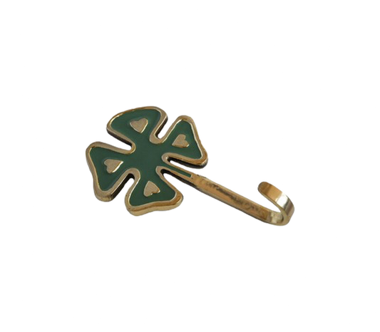 Hook Brass Lucky Clover