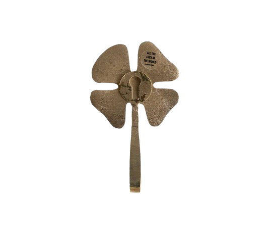 Hook Brass Lucky Clover