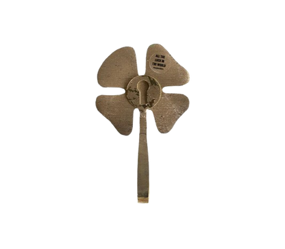Hook Brass Lucky Clover