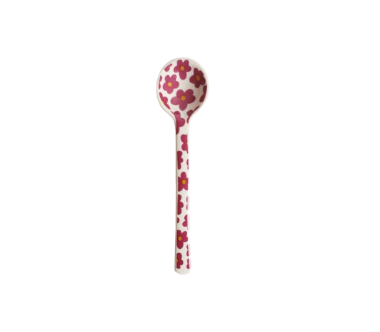 Spoon With Purple Flowers
