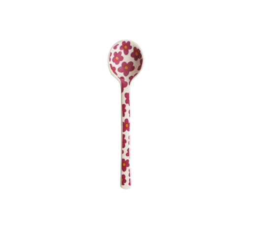 Spoon With Purple Flowers