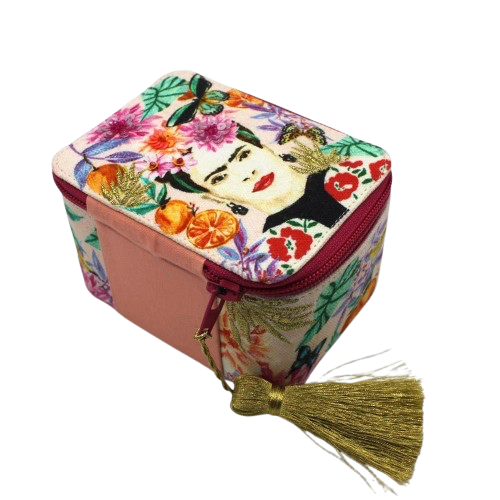 Frida Kahlo Fruit Box -Lyserød/Rød/Grøn/Lilla/Orange Nuancer - Kulora