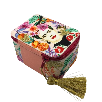 Frida Kahlo Fruit Box -Lyserød/Rød/Grøn/Lilla/Orange Nuancer - Kulora