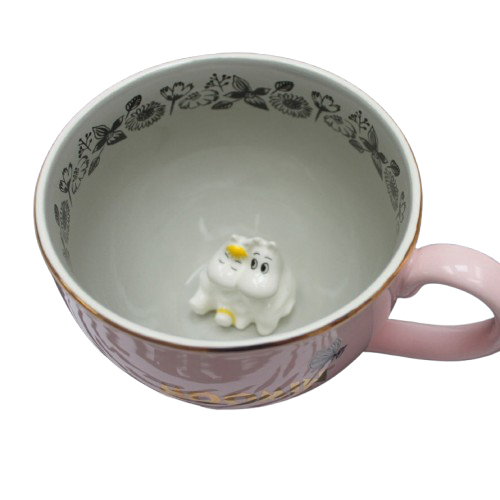 Moomin 'Love' Kop -  lyserød/Guld/Hvid  Nuancer- Kulora