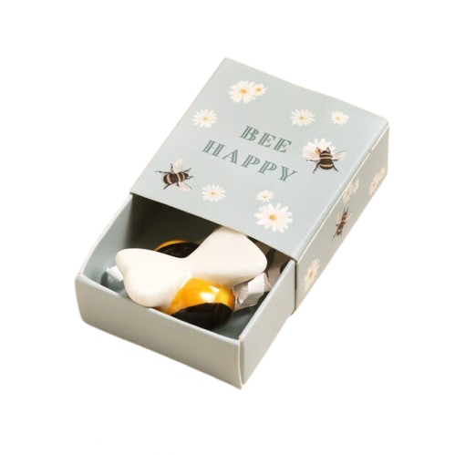 Tiny Matchbox Ceramic Token - Bee