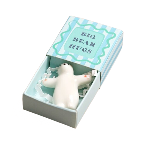 Tiny Matchbox Ceramic Token - Bear
