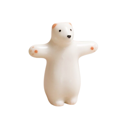 Tiny Matchbox Ceramic Token - Bear