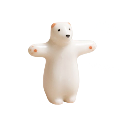 Tiny Matchbox Ceramic Token - Bear