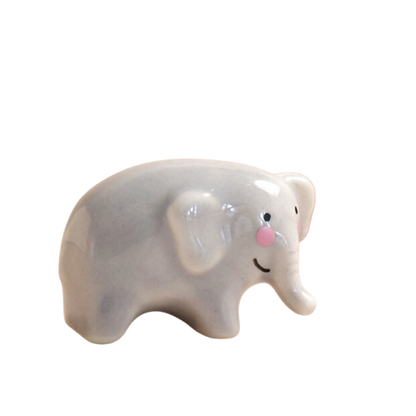 Tiny Matchbox Ceramic Token - Elephant