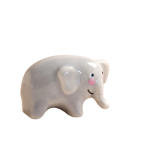 Tiny Matchbox Ceramic Token - Elephant
