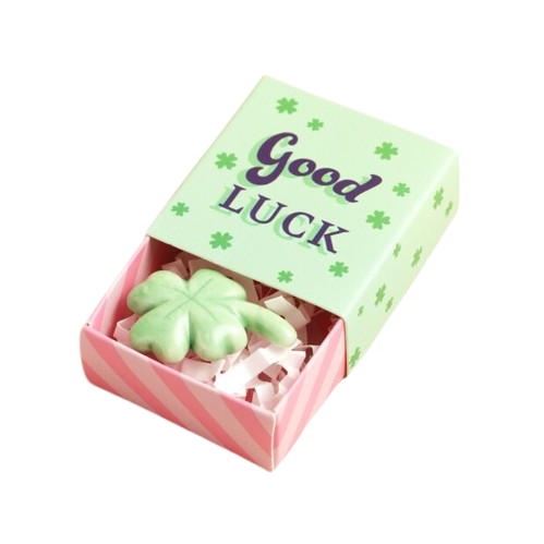 Tiny Matchbox Ceramic Token - Clover