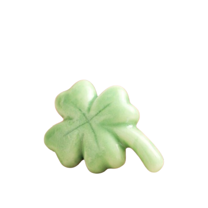 Tiny Matchbox Ceramic Token - Clover