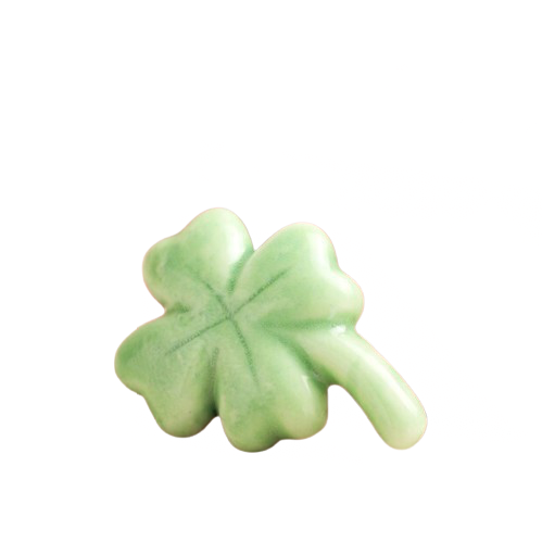 Tiny Matchbox Ceramic Token - Clover